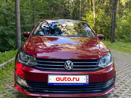 2019 Volkswagen Polo V Рестайлинг, красный, 1399000 рублей, вид 1