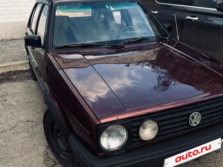 1990 Volkswagen Golf II, красный, 360000 рублей, вид 2