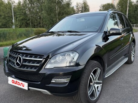 2010 Mercedes-Benz M-Класс 350 II (W164) Рестайлинг, чёрный, 1550000 рублей, вид 1