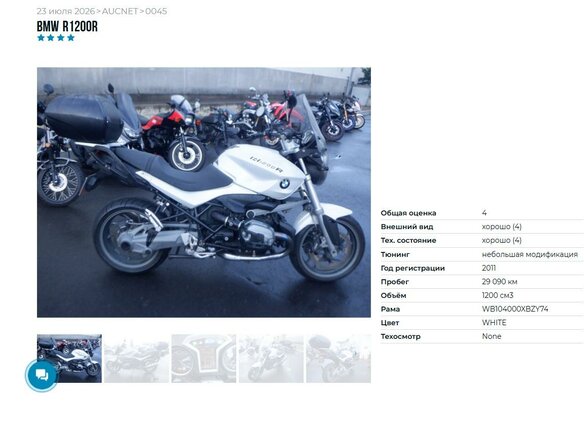2011 BMW R 1200 R, белый, 697000 рублей - вид 5