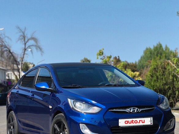2012 Hyundai Solaris I, синий, 880000 рублей - вид 3