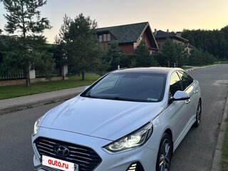 2017 Hyundai Sonata VII (LF) Рестайлинг, белый, 1950000 рублей, вид 3