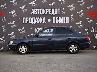 2008 Hyundai Accent ТагАЗ II, синий, 480000 рублей, вид 4