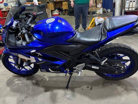 2019 Yamaha YZF-R25, синий, 470000 рублей, вид 4