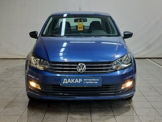 2017 Volkswagen Polo V Рестайлинг, синий, 920000 рублей, вид 2