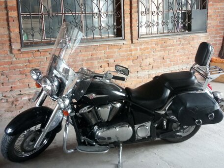 2008 Kawasaki VN900 Vulcan, чёрный, 860000 рублей, вид 2