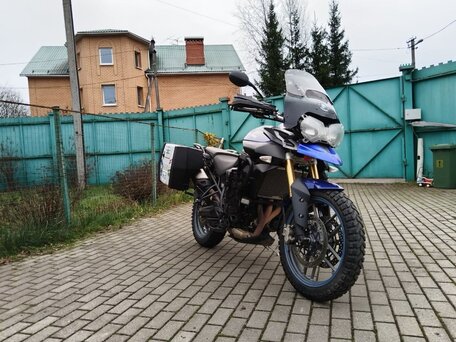 2014 Triumph Tiger 800, синий, 650000 рублей, вид 2