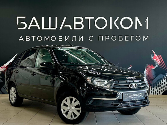 2023 Lada (ВАЗ) Granta I Рестайлинг, чёрный - вид 2