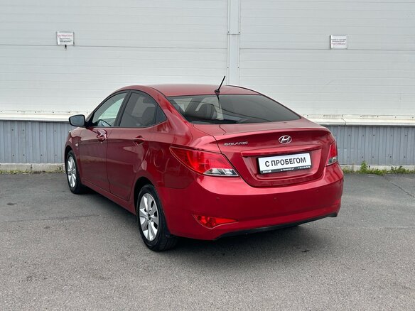 2016 Hyundai Solaris I Рестайлинг, красный - вид 6