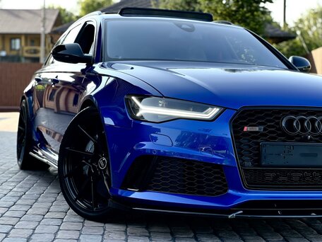 2016 Audi RS 6 performance III (C7) Рестайлинг, синий, 7000000 рублей, вид 3