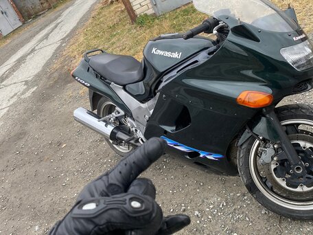 1996 Kawasaki ZZR 1100, зелёный, 240000 рублей, вид 3