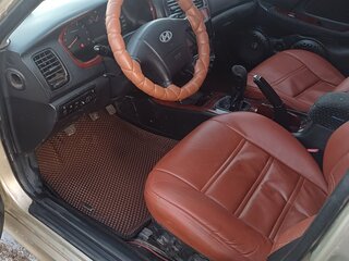 2007 Hyundai Sonata ТагАЗ IV (EF) Рестайлинг, золотистый, 600000 рублей, вид 5