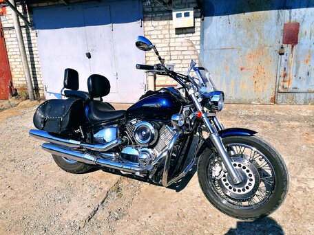 2008 Yamaha XVS1100, синий, 570000 рублей, вид 3