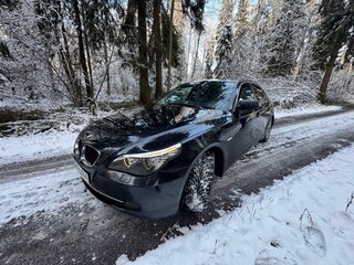2008 BMW 5 серии 520i V (E60/E61) Рестайлинг, чёрный, 1150000 рублей, вид 1