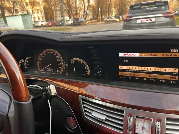 2007 Mercedes-Benz S-Класс 350 V (W221), чёрный, 1150000 рублей - вид 10