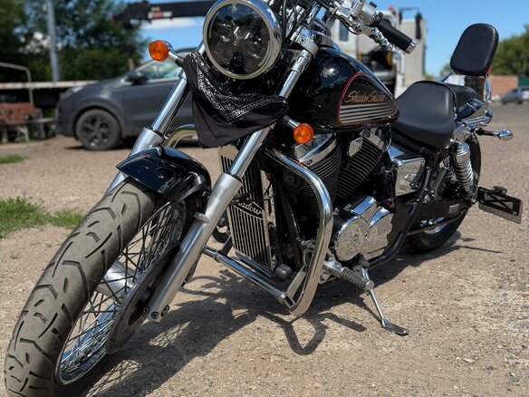 2001 Honda Shadow 750, чёрный, 530000 рублей - вид 2