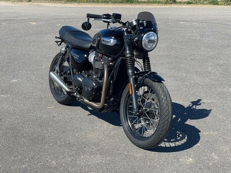 2016 Triumph Bonneville T100, чёрный, 658541 рублей, вид 3
