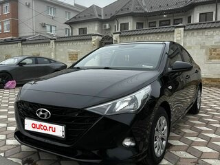 2021 Hyundai Solaris II Рестайлинг, чёрный, 1620000 рублей, вид 2