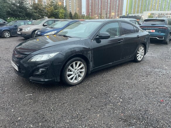 2011 Mazda 6 II (GH) Рестайлинг, чёрный, 620000 рублей - вид 2