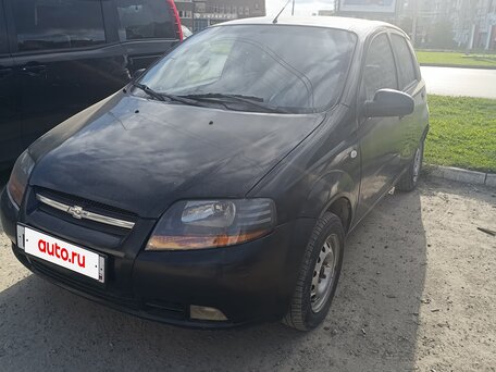 2005 Chevrolet Aveo I, чёрный, 198000 рублей, вид 1