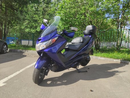 2004 Suzuki Burgman (SkyWave) 400, синий, 220000 рублей, вид 4