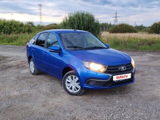 2019 Lada (ВАЗ) Granta I Рестайлинг, синий, 720000 рублей, вид 2