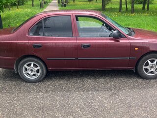 2006 Hyundai Accent ТагАЗ II, красный, 450000 рублей, вид 2