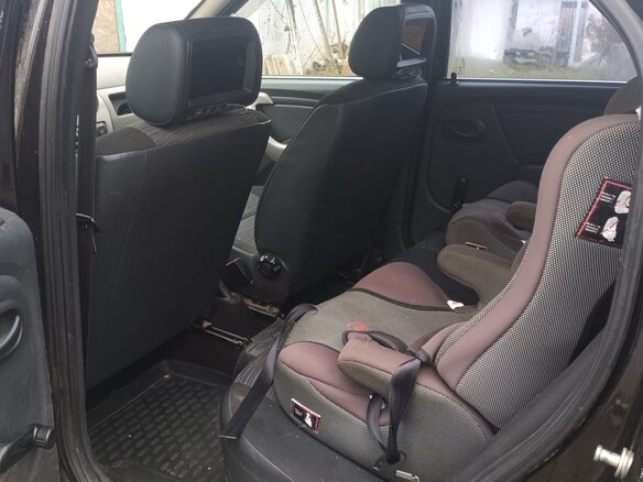 2012 Renault Logan I Рестайлинг, чёрный, 450000 рублей - вид 7