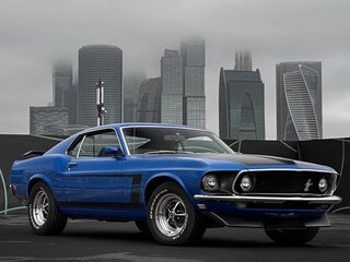 1969 Ford Mustang I, синий, 14500000 рублей, вид 3