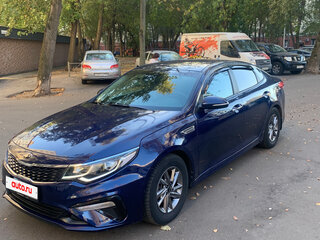 2019 Kia Optima IV Рестайлинг, синий, 1700000 рублей, вид 2