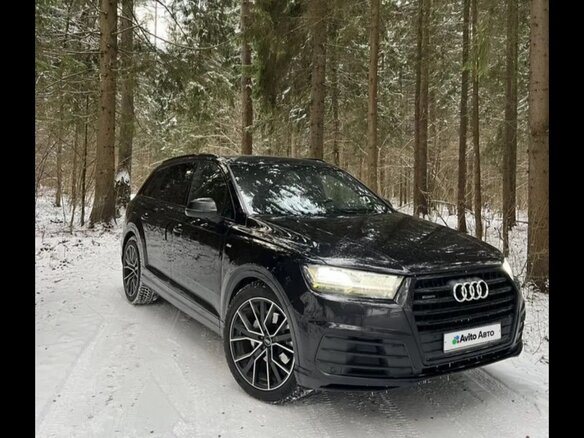 2016 Audi Q7 II (4M), чёрный, 3500000 рублей - вид 1
