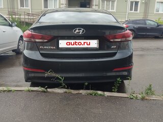 2016 Hyundai Elantra VI (AD), чёрный, 1250000 рублей, вид 3