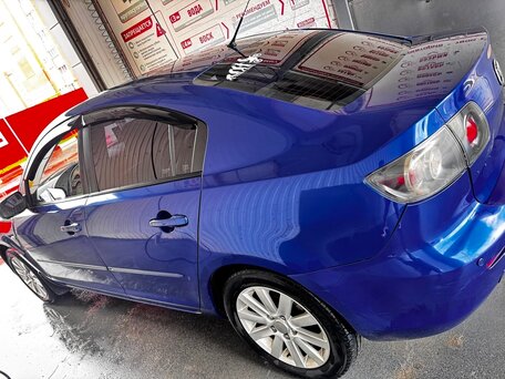 2008 Mazda 3 I (BK) Рестайлинг, синий, 490000 рублей, вид 4