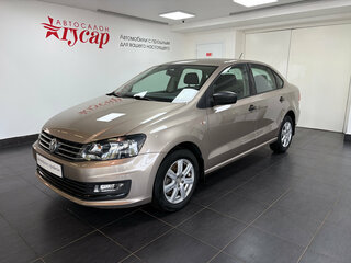 2016 Volkswagen Polo V Рестайлинг, бежевый, 1088000 рублей, вид 1
