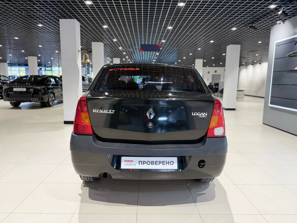 2009 Renault Logan I, чёрный, 258100 рублей - вид 2