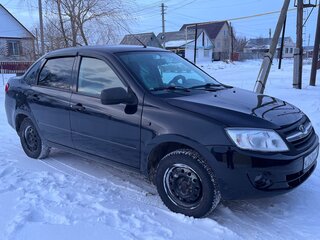 2014 Lada (ВАЗ) Granta I, чёрный, 450000 рублей, вид 1