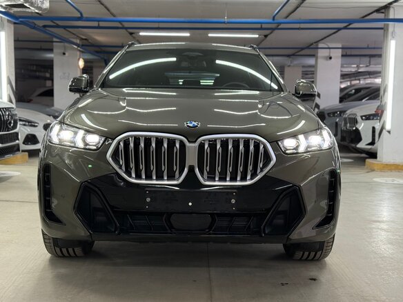 2024 BMW X6 40i III (G06) Рестайлинг, зелёный - вид 9