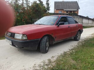 1990 Audi 80 IV (B3), красный, 100000 рублей, вид 1