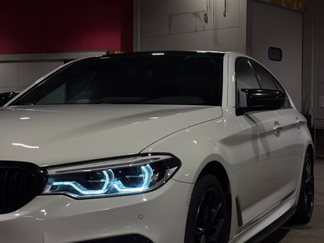2018 BMW 5 серии 530d xDrive VII (G30/G31/G38), белый, 3650000 рублей, вид 4
