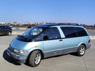 1995 Toyota Previa I (XR10, XR20), голубой, 340000 рублей, вид 5