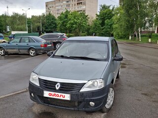2012 Renault Logan I Рестайлинг, синий, 220000 рублей, вид 2
