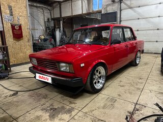2006 Lada (ВАЗ) 2107, пурпурный, 600000 рублей, вид 2