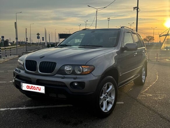 2004 BMW X5 3.0i I (E53) Рестайлинг, серый, 1350000 рублей - вид 1