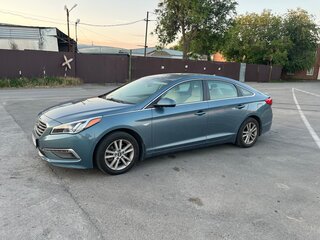 2015 Hyundai Sonata VII (LF), синий, 1420000 рублей, вид 1