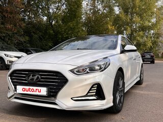 2018 Hyundai Sonata VII (LF) Рестайлинг, белый, 1650000 рублей, вид 2