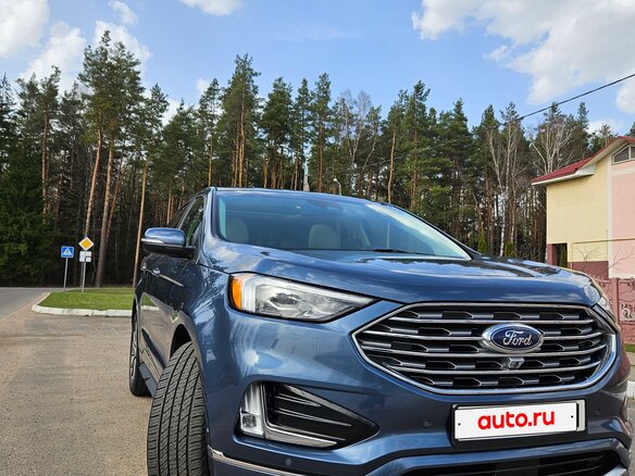 2019 Ford Edge II Рестайлинг, голубой, 2000000 рублей - вид 3