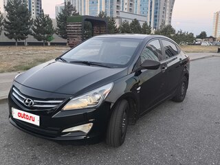 2014 Hyundai Solaris I Рестайлинг, чёрный, 850000 рублей, вид 1