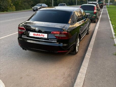 2014 Skoda Superb DSG II Рестайлинг, чёрный, 1100000 рублей, вид 4