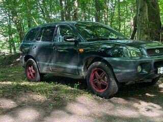 2004 Hyundai Santa Fe I, чёрный, 580000 рублей, вид 3
