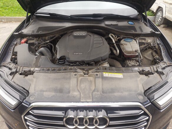 2015 Audi A6 IV (C7) Рестайлинг, синий, 1500000 рублей - вид 7